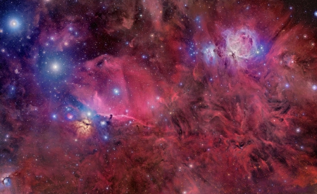 Orion in Gas, Dust, and Stars - fun, stars, galaxy, cool, space