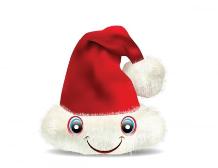 Christmas happy hat - christmas, hat, smiley, happy