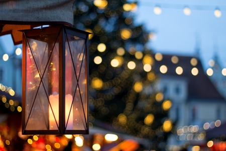 Lights - bokeh, city, city lights, lantern, christmas, magic christmas, lights, xmas, merry christmas