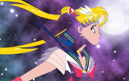 The soldier, born from love - senshi, sailor moon, moon, soldier, usagi tsukino, stars, love