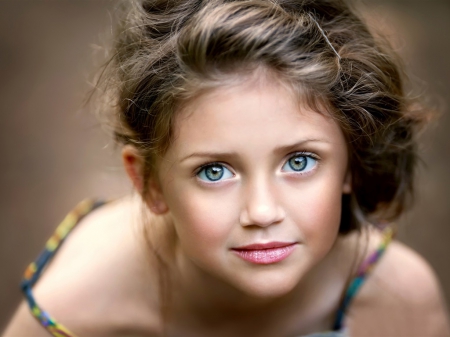 Cute little girl - face, girl, portrait, eyes