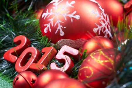 New Year - 2015, merry christmas, balls, xmas, christmas