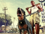 chopper and franklin - grand theft auto v