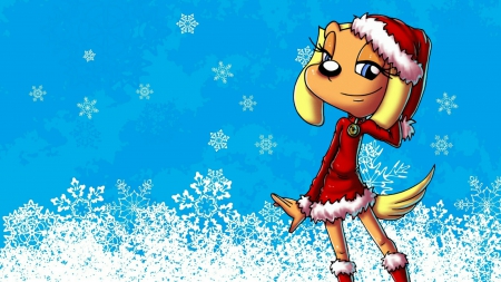 Christmas Brandy - brandy and mr whiskers, tv series, brandy harrington, christmas, cartoons, snow, disney, dogs, cute