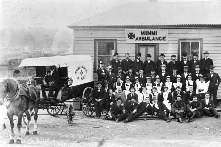 1920 ambulance station - paramedic, station, horse, nurse, ambulance