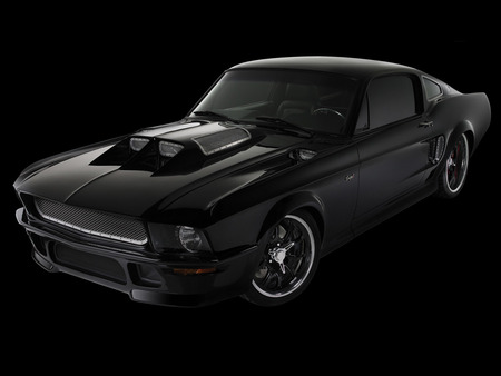 2008 Obsidian SG One Ford Mustang - one, hotrod, 2008, obsidian, black, fast, car, sg, ford mustang