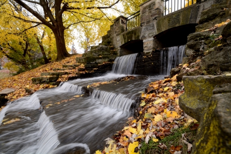 Autumn Stream - autumn falls, autumn stream, autumn flow, scenic autumn, relaxing autumn