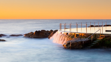 Beautiful Ocean View - nature, oceans, water, rocks