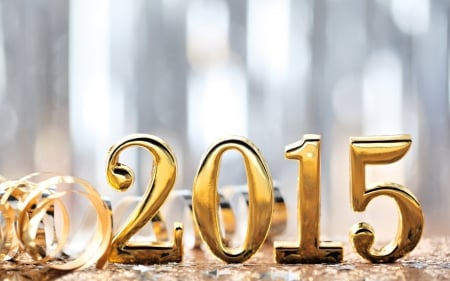 â™¥2015â™¥ - 2015, year, new, gold