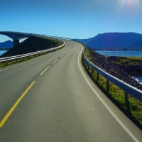 Road and Bridge in Norway