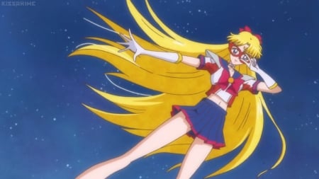 Sailor V - pretty, anime, female, sailor v, blonde, blond hair, long hair, sailor moon, mask, blond, nice, anime girl, sailormoon, beautiful, hot, girl, blonde hair, beauty, lovely, sweet, magical girl, sexy