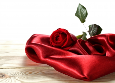 red rose - love, candle, flowers, heart