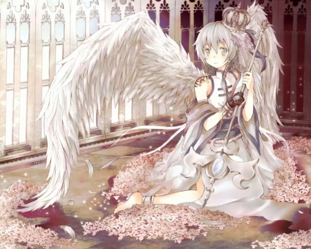 Angel - cute anime, anime wallpaper, anime, beautiful, angel