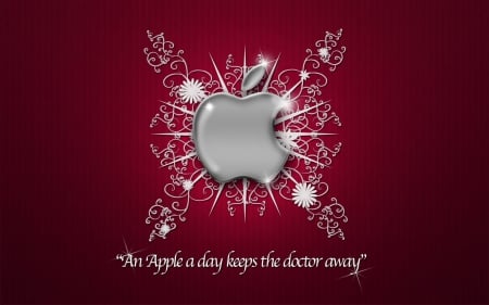 An apple a day keeps the doctor away - company, logo, beautiful, fruit, colors, apple, technology