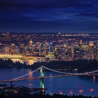 Downtown Vancouver at Night