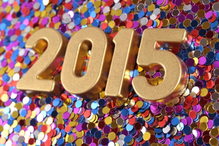 2015 - new year, 2015, happy, gold