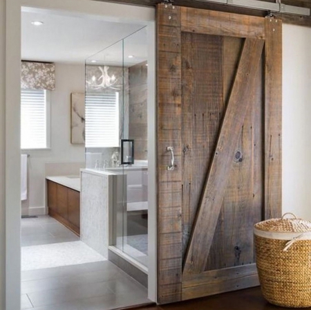 barn door for a bathroom entrance, Awesome - blueprint, home, shower, bath