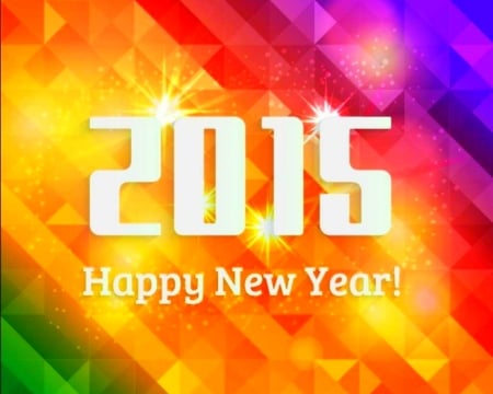 Happy New Year - holiday, 2015, new year, art