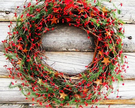 Christmas Wreaths - wreaths, flowers, Christmas, decor