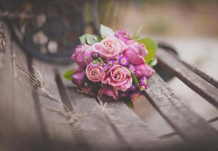 Pink Bouquet - flowers, bouquet, roses, pink roses