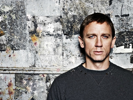 Daniel Craig - grey, man, blue eyes, actor, daniel craig