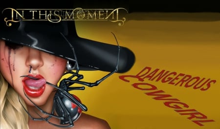 Dangerous Cowgirl - women, style, fun, girls, female, spiders, music, hats, cowgirls, western, bands