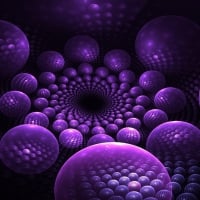 Purple 3D Bubbles