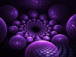 Purple 3D Bubbles