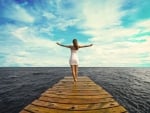 Girl on Pier