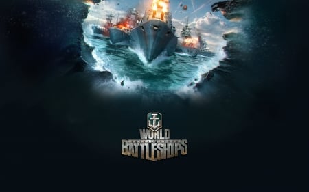 world of battleships - battle, battleship, ocean, world