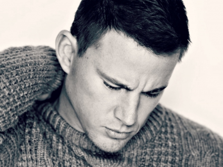 Channing Tatum - white, black, actor, channing tatum, blue, man