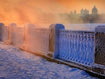 City View from Snowy Path