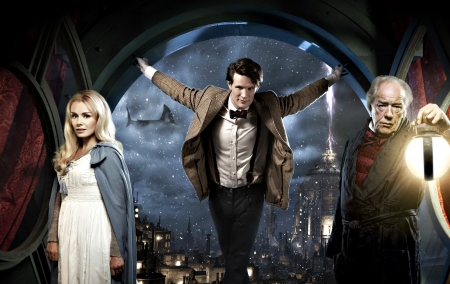 Doctor Who (2005-) - woman, actress, man, matt smith, actor, tv series, blonde, doctor who