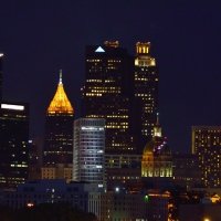 Cityscape of Atlanta, Georgia at Night