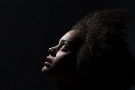 Eileen Farnham - black, female, eileen farnham, afro, model, eyes, beauty