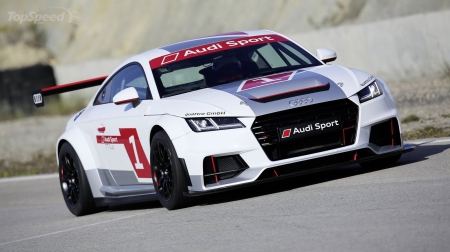 2015-Audi-Sport-TT-Cup - Black Wheels, 2015, Spolier, White