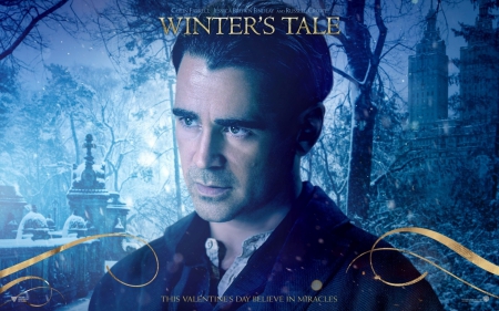 Colin Farrell as Peter Lake - peter lake, movie, man, blue, actor, colin farrell, winters tale, fantasy