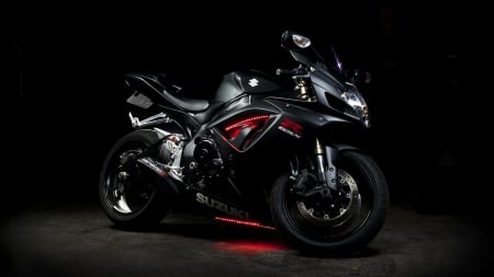 Suzuki GSX-R - suzuki, japanese, gsx-r, motorbike, motorcycle, black