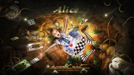 Alice - alice, girl, fantasy, abstract