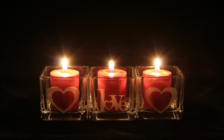 Happy Time - love, wallpaper, candles, beautiful