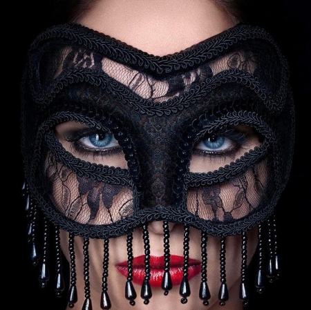 Mask - mask, blue, eyes, beautiful