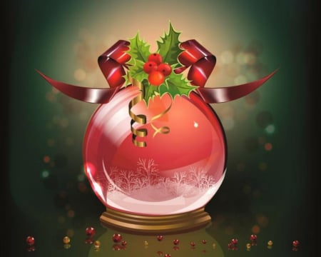 Christmas Ball - Christmas, art, ball, decor