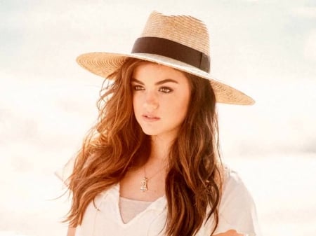 Lucy Hale - Cowgirl - cowboy hat, beatiful, actress, Lucy, Lucy Hale, model, Hale, 2014, wallpaper