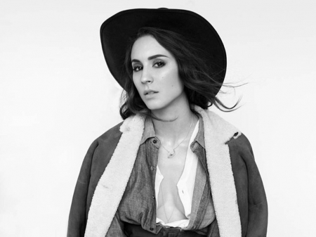 Troian Bellisario - Cowgirl - 2014, cowboy hat, bellisario, actress, troian, wallpaper, troian bellisario, model