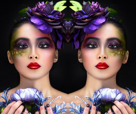 Artistic Make Up - Asian, woman, make up, model