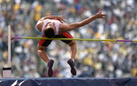 high jump - athlete, jump, man, high