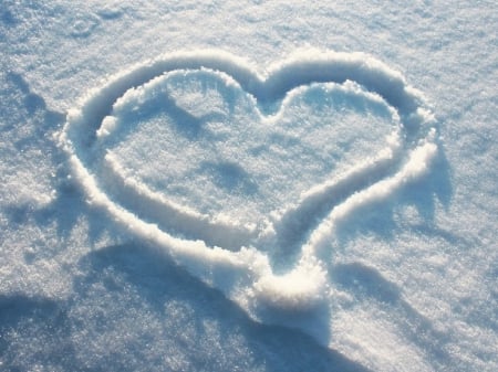 Winter Time - winter, cold, snow, heart