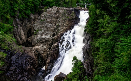 Park Ste. Anne, Quebec, Canada - canada, park, waterfall, rocks