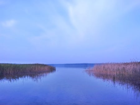 azure - clouds, ski, lakes, blue