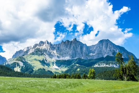 mountain field - nature, fun, mountain, cool, field